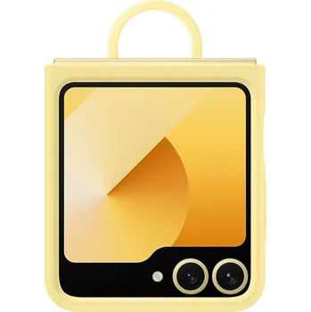 Pouzdro na mobilní telefon EF-PF741TYE Samsung Silikonový Kryt s Kroužkem pro Galaxy Z Flip 6/7 FE Yellow (Pošk. Balení)