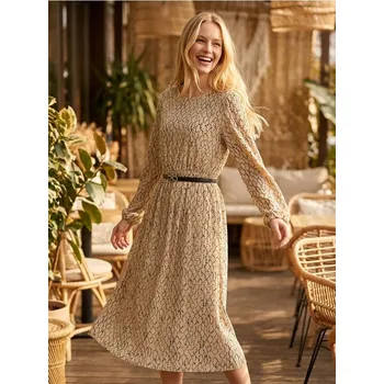 Dámské šaty Sinsay - Šaty s ozdobným páskem - vícebarevná - 613FI-MLC - 613FI-MLC-XS