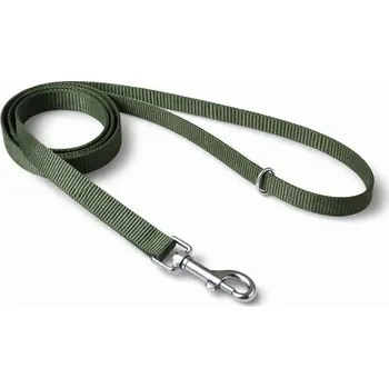 Vodítko pro psa Popruhové vodítko Basic - Khaki Šířka: 1,5 cm, Délka: 2 m, Karabina: 66 mm - černá - malý pes
