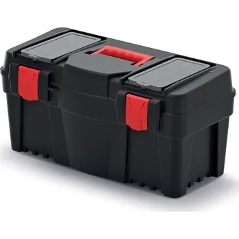 Plastový kufr na nářadí CALIDER 55 cm černo-červený