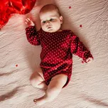 Eevi Body s dlouhým rukávem LOVE bordó - 86