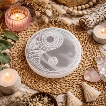 Feng Shui velký energetický podtácek Selenit