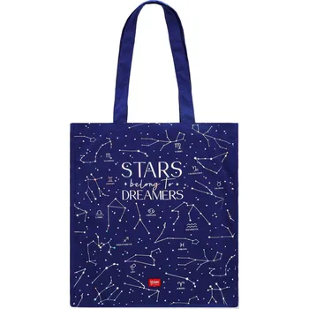Outdoorové zavazadlo Legami Cotton Bag - Tote Bag - Stars