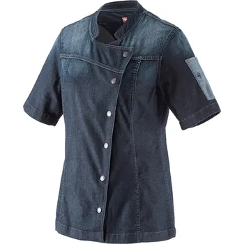 e.s. Kuchařská bunda denim, dámská velikost M mediumwashed Strauss