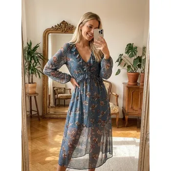 Dámské šaty Sinsay - Košilové šaty - vícebarevná - 266GY-MLC - 266GY-MLC-XXL