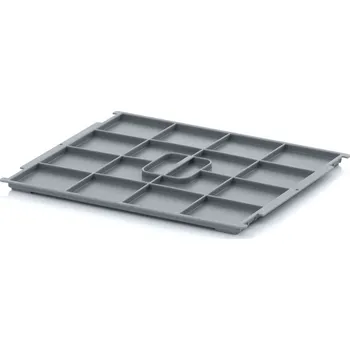 paleta Víka pro KLT - Stříbrošedá - materiál: PP - KLT-D 45