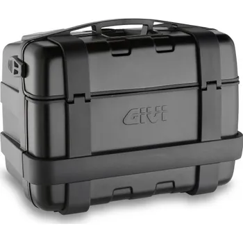Pouzdro na brýle GIVI TRK46BB Lite kufr Trekker černý s černým plastovým víkem (Monokey), objem 46 ltr