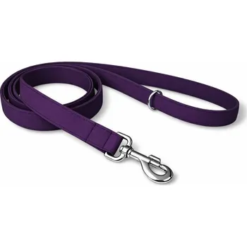 Vodítko pro psa Softshellové vodítko Active - Fialová Šířka: 2,5 cm, Délka: 1,5 m, Karabina: Vypouštěcí karabina 62 mm - chrom - střední pes