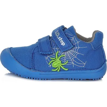Chlapecké tenisky Plátěná obuv D.D.step C063-246A modré s pavoukem velikost: 28