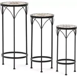 US1601 - Stojan na květiny 31x31x67cm, keramika, béžová, US1601