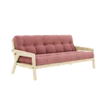 KARUP Dřevěná rozkládací pohovka GRAB růžová 204 cm 132101516