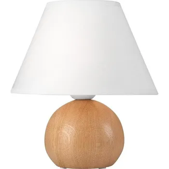 Žárovka Stolní lampa JUTA 1xE27/60W/230V dub/bílá