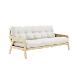 KARUP Dřevěná rozkládací pohovka GRAB přírodní 204 cm 132101701