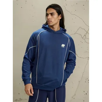 Pánská mikina Sinsay - Mikina s&nbsp;kapucí - modrá - 504HL-58X - 504HL-58X-3XL