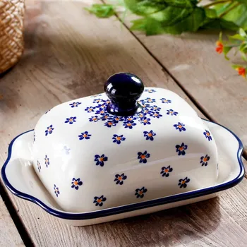 Máslenka Máselnice Keramika Bolesławiec - dek. 882A (druhý druh)