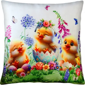 Polštář Velikonoční polštář SMILING CHICK 40x40 cm Mybesthome Varianta: Povlak na polštář, 40x40 cm