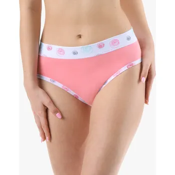 Kalhotky GINA 10293P Kalhotky klasické Barva: Růžová-Bílá, Velikost: M/L