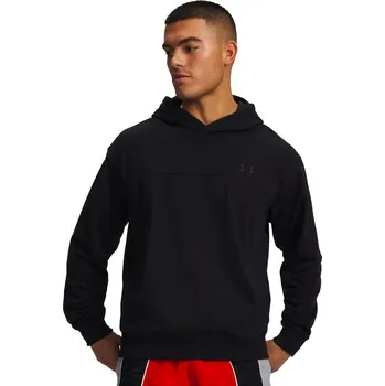 Pánské oblečení Pánská mikina Under Armour Rival LW Hoodie Black/Black XXL
