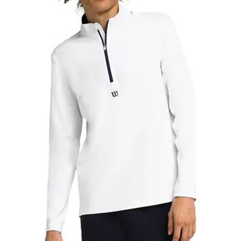 Pánská mikina Pánská mikina Wilson M Elevate Performance 1/2 Zip Bright White M