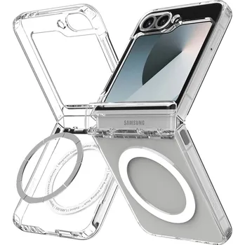 Spigen Ultra Hybrid Pro MagSafe Clear White Samsung Galaxy Z Flip 7 FE/Flip 6 ACS09806