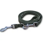 Přepínací vodítko Basic - Khaki Šířka: 2,5 cm, Délka: 3 m, Karabina: 82 mm - chrom - velký pes
