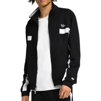 Pánská casual bunda Pánská bunda Wilson M Grand Slam Jacket Black/White S