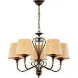 Jupiter 1751 - Lustr na řetězu SOFIA 5xE27/60W/230V