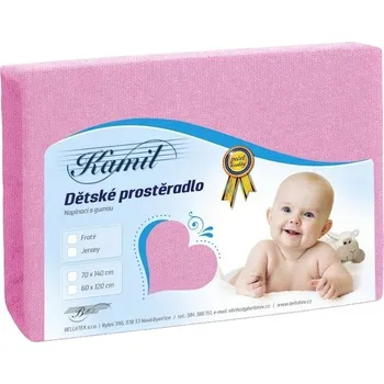 Prostěradlo Bellatex DJ/010 dětské Jersey Růžová 70x140