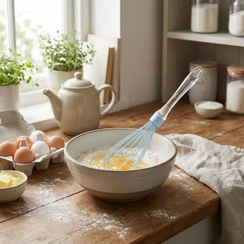 Šlehací metla Kuchyňská silikonová metla ALTOM DESIGN 25 cm modrá