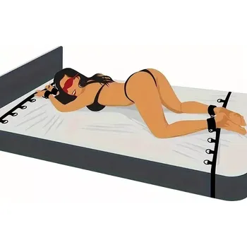 Bondage postelová pouta pod matraci na ruce i nohy