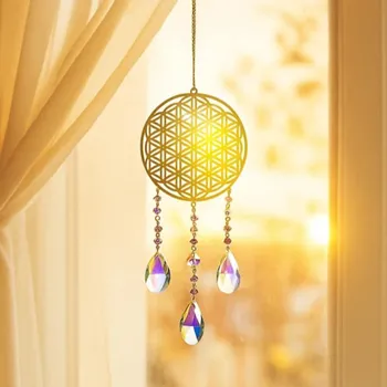 Feng Shui lapač sluneční energie Květ života - Duchovní rovnováha