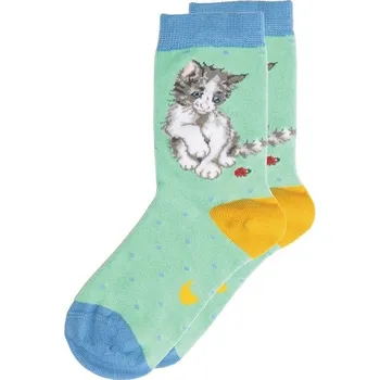 Dětské ponožky Wrendale Designs "Ladybird" - Kočka, vel. 27–31