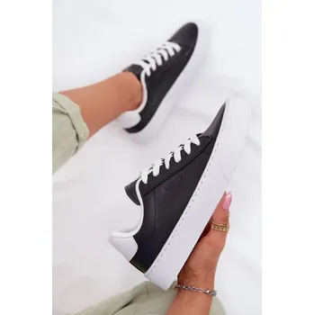 Dámské tenisky Dámské tenisky z eko kůže Big Star TT274927 HI-POLY SYSTEM Černé 37