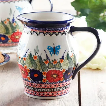 Keramický džbán na vodu Bolesławiec 1,5 l - dek. 149 ART.