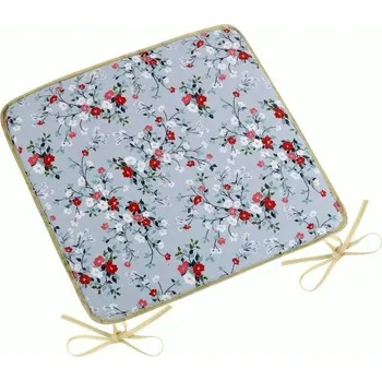 Podsedák Bellatex DITA hladký 34/402 kvítí na šedé 40x40 cm