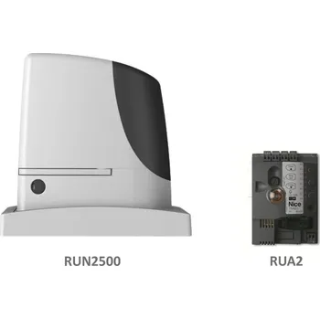Stavebniny RUN 2500I pohon Nice pro bránu do 2500 kg - pohon posuvné brány, elektronika RUA2 s invertorem ("mění" 230V na 400V)