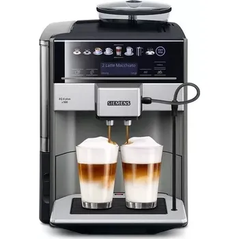 Kávovar Automatický kávovar Siemens EQ.6 TE655203RW šedý, vráceno, použito