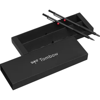 Kuličkové pero a mikrotužka TOMBOW ZOOM šedo/černá