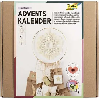 Adventní kalendář MACRAMÉ – DIY dekorace, 55 dílů
