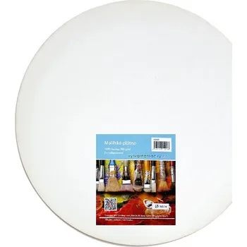 Plátno kulaté průměr 50 cm, 380 g/m2, 100% bavlna, 3x šepsováno