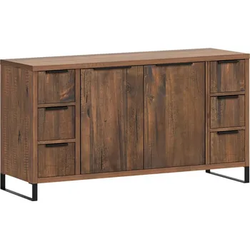 Koupelnový nábytek Dřevěná skříňka pod umyvadlo 138 cm Victoria III borovice