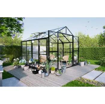 Skleník Cultivo Zahradní polykarbonátový skleník PREMIUM Solid PC 278x278cm Black