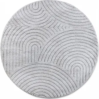 Koberec Hans Home Kusový koberec New York 106205 Light Grey kruh - 200x200 (průměr) kruh - doprava zdarma