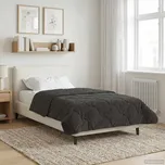 Zimní přikrývka Šněrován Antracit 135 x 200 cm