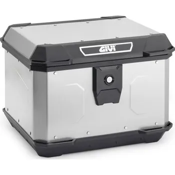 Pouzdro na brýle GIVI ALP44A Alpina kufr hliníkový stříbrný (Monolock s vlastní plotnou), objem 44 ltr