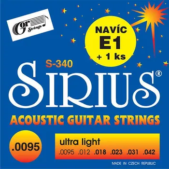 Struna pro hudební nástroj Gorstrings Sirius S-340 9-42 Ultra Light
