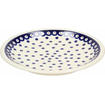 Talíř Plochý jídelní talíř Keramika Bolesławiec 24,5 cm - dek. 46 (druhá jakost)