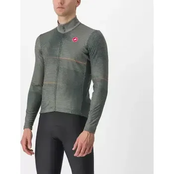cyklistický dres Castelli Raffica pánský dres dlouhý rukáv Rover Green vel. M
