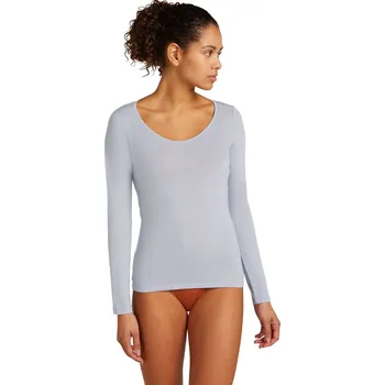 Dámské tričko ICEBREAKER W Siren LS Sweetheart, Grey Quartz velikost: L