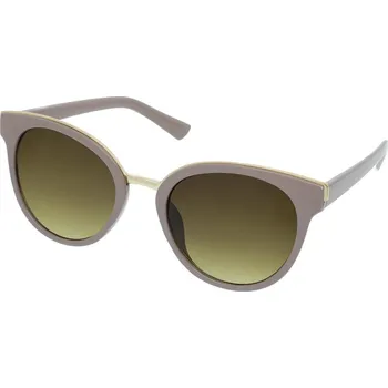 Brýle na čtení OEM Dámské sluneční brýle, oválné, Dolores, béžové obroučky, hnědá skla